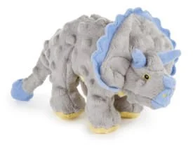 Educational plush toys for toddler development​ Dinos Frills Triceratops Dog Toy