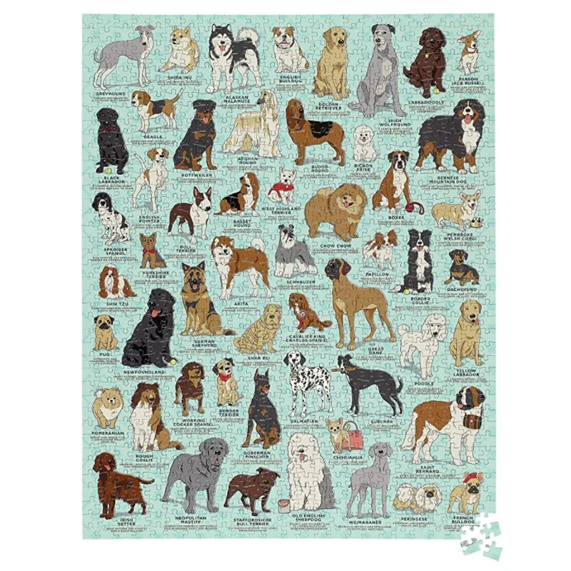 Puzzle - based science experiments for kids​ Dog Lover's 1000 Piece Jigsaw Puzzle