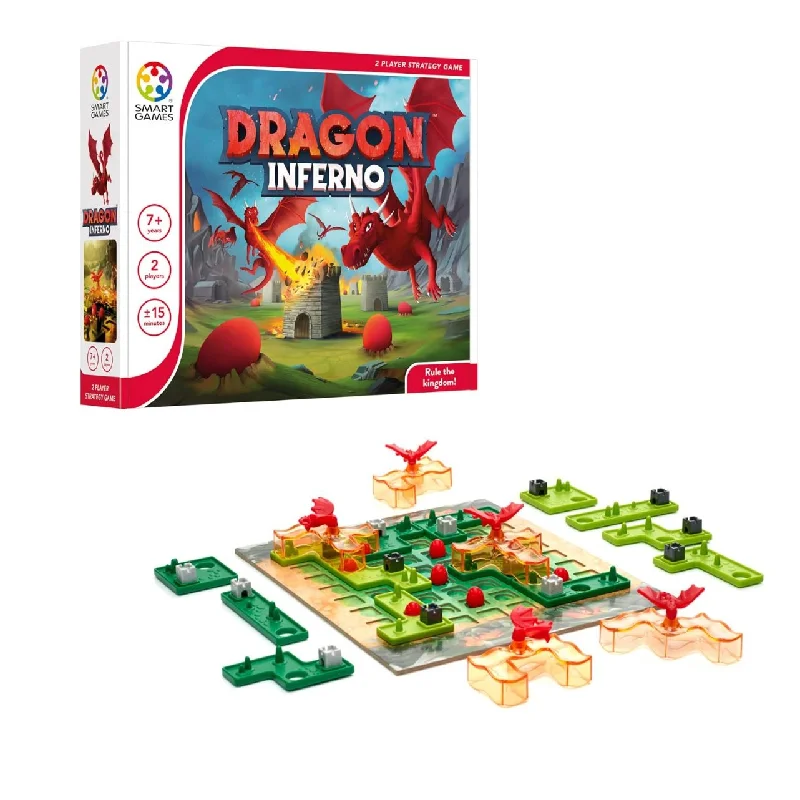 Puzzle - shaped bookends for book lovers​ Dragon Inferno