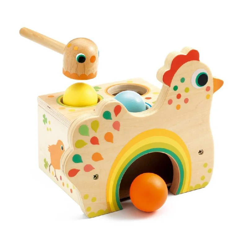 Puzzle - themed boardroom decor for corporate spaces​ Early Learning: Tapatou Chicken Wooden Tapping Game
