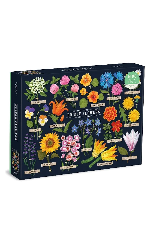 Puzzle - themed stationery with puzzle patterns​ Edible Flowers 1000 Piece Puzzle
