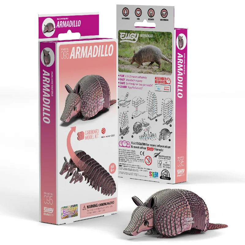 Puzzle - based storytelling activities for kids​ EUGY Armadillo 3D Puzzle
