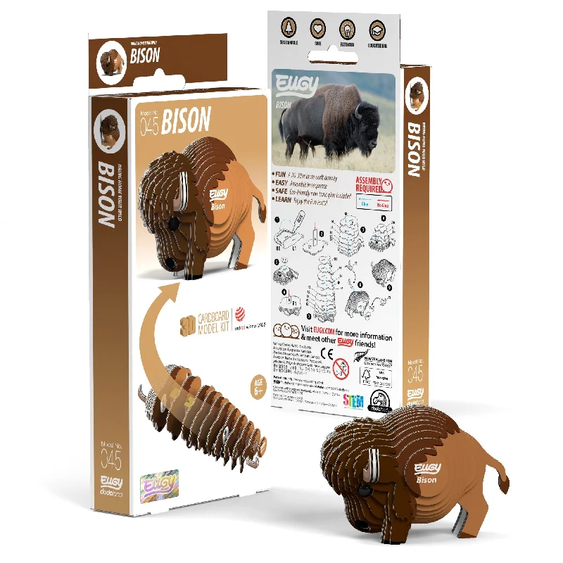 Puzzle boxes with secret compartments​ EUGY Bison 3D Puzzle
