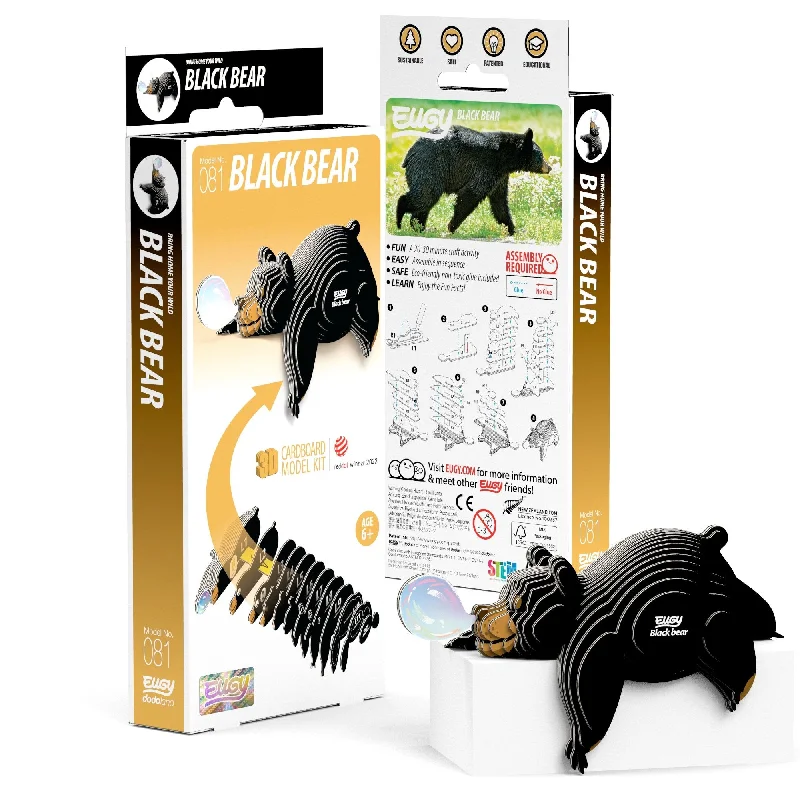 Space - exploration puzzles with planets and stars​ EUGY Black Bear 3D Puzzle