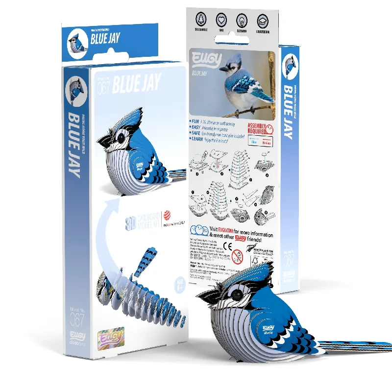Puzzle - shaped candles for decorative purposes​ EUGY Blue Jay 3D Puzzle