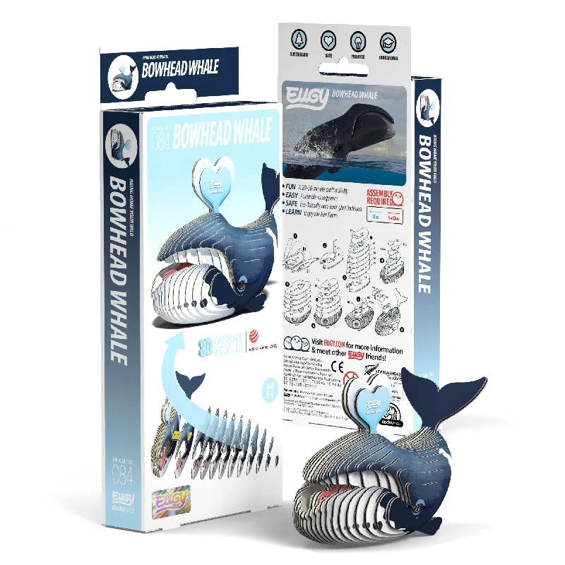 Valentine's Day heart - shaped puzzles​ EUGY Bowhead Whale 3D Puzzle