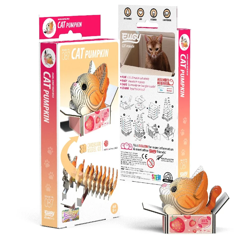 Puzzle mats for floor - based play​ EUGY Cat - Pumpkin 3D Puzzle