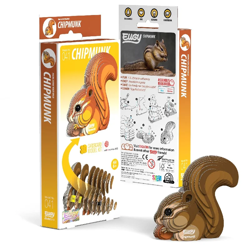 Puzzle - based wedding invitations with hidden messages​ EUGY Chipmunk 3D Puzzle