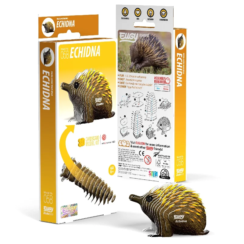 Puzzle gifts for birthday celebrations​ EUGY Echidna 3D Puzzle
