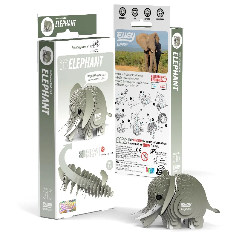 Nature - themed puzzles featuring landscapes​ EUGY Elephant 3D Puzzle