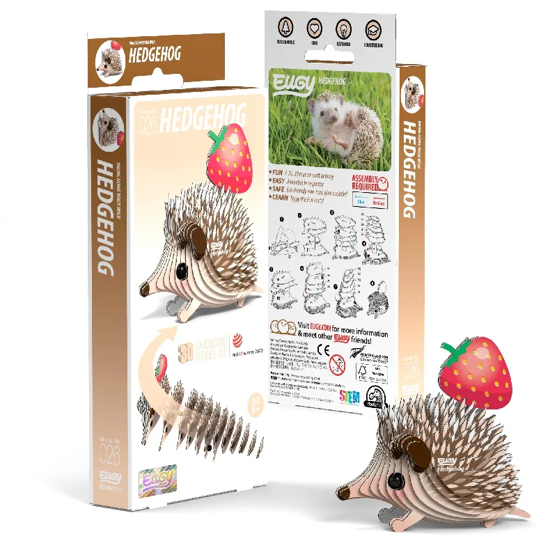 Puzzle - themed cakes with puzzle - piece decorations​ EUGY Hedgehog 3D Puzzle
