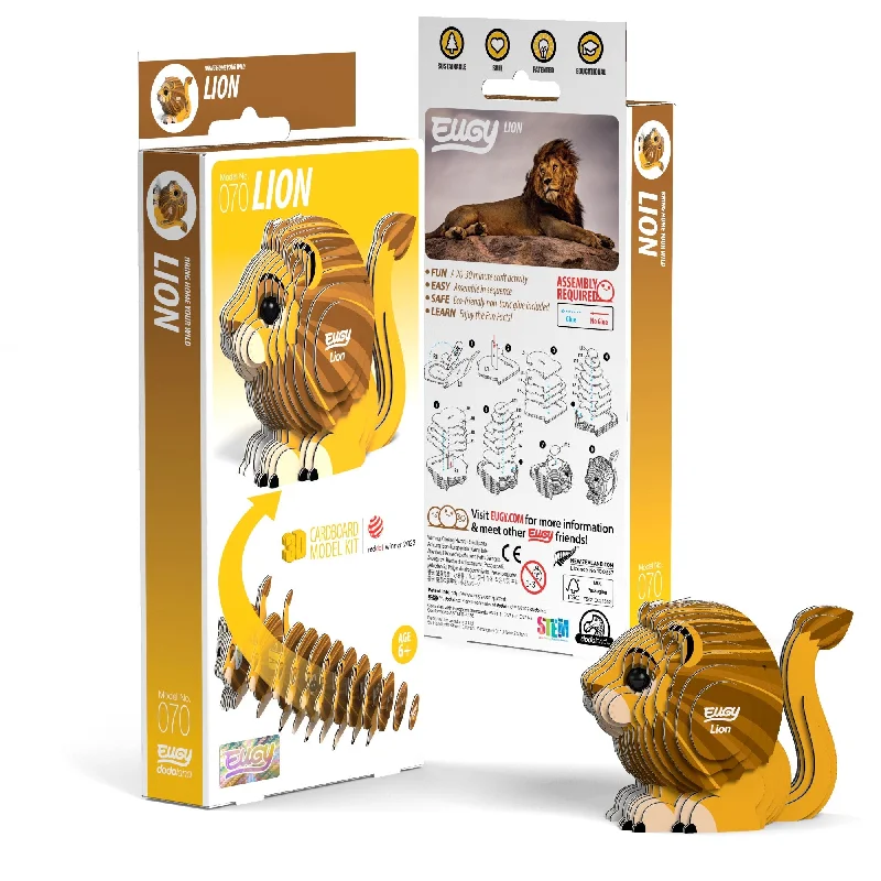 Christmas - holiday puzzles with festive scenes​ EUGY Lion 3D Puzzle