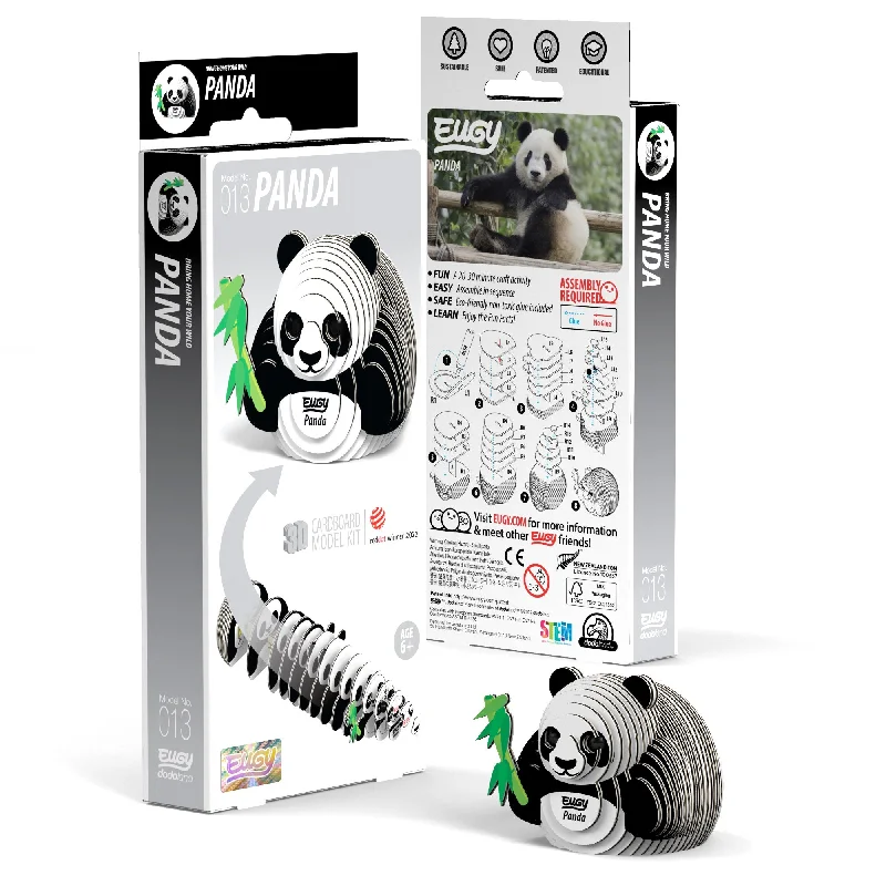 Puzzle decor for home interior accents​ EUGY Panda 3D Puzzle