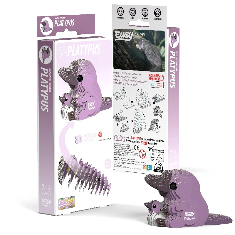 Puzzle - shaped key holders for organization​ EUGY Platypus 3D Puzzle