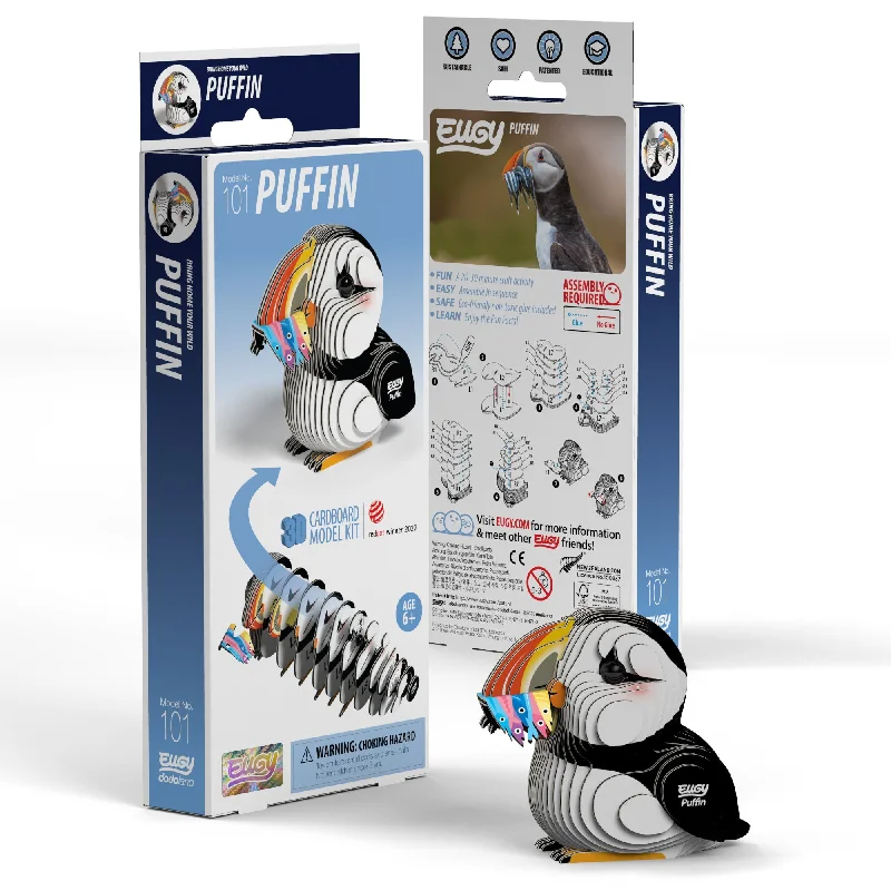 Puzzle - inspired clothing with puzzle prints​ EUGY Puffin 3D Puzzle