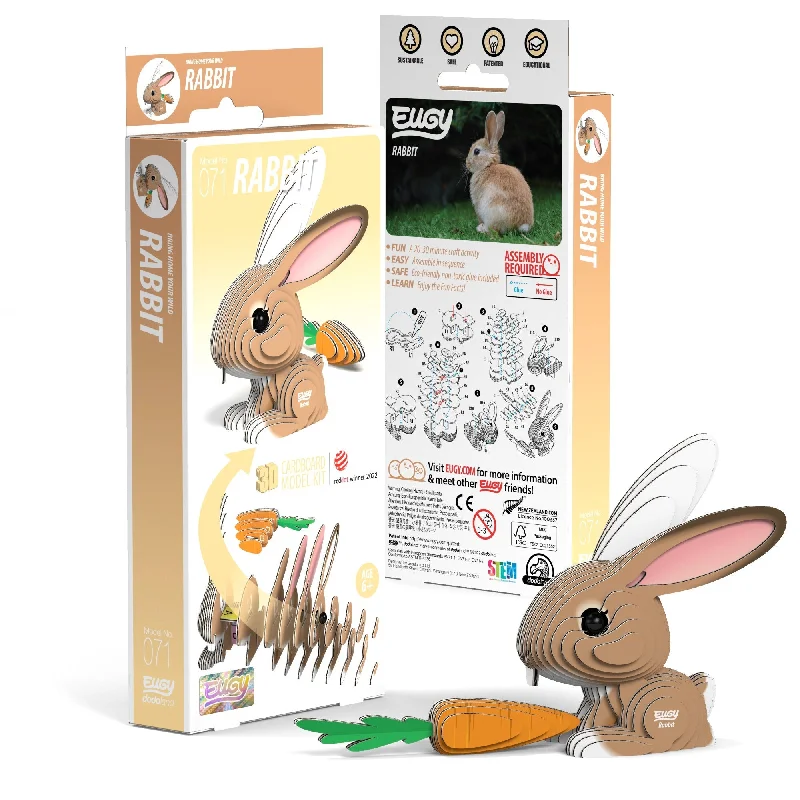 Escape - room - style puzzles for home challenges​ EUGY Rabbit 3D Puzzle