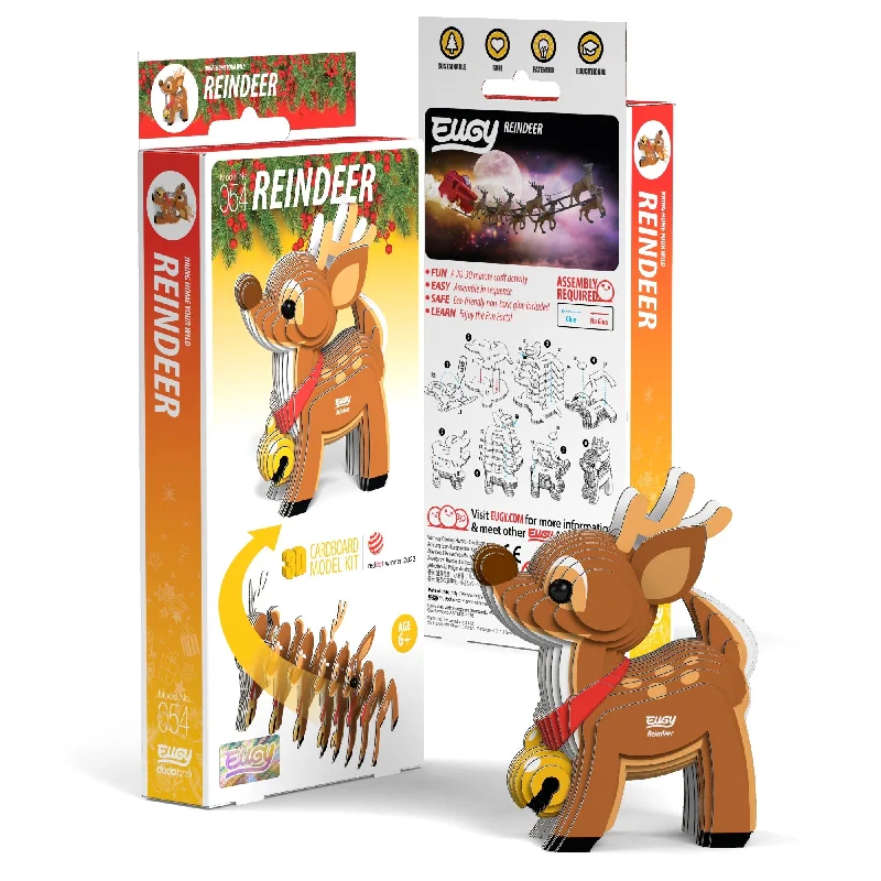 Giant - scale puzzles for large - space displays​ EUGY Reindeer 3D Puzzle