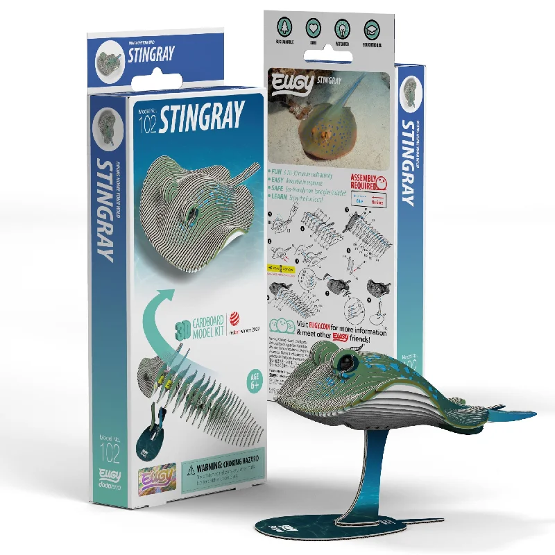 Puzzle - shaped doorstops for home safety​ EUGY Stingray 3D Puzzle