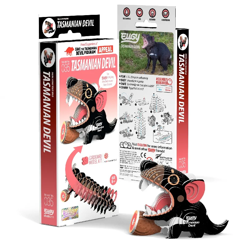 Puzzle - themed stationery with puzzle patterns​ EUGY Tasmanian Devil 3D Puzzle