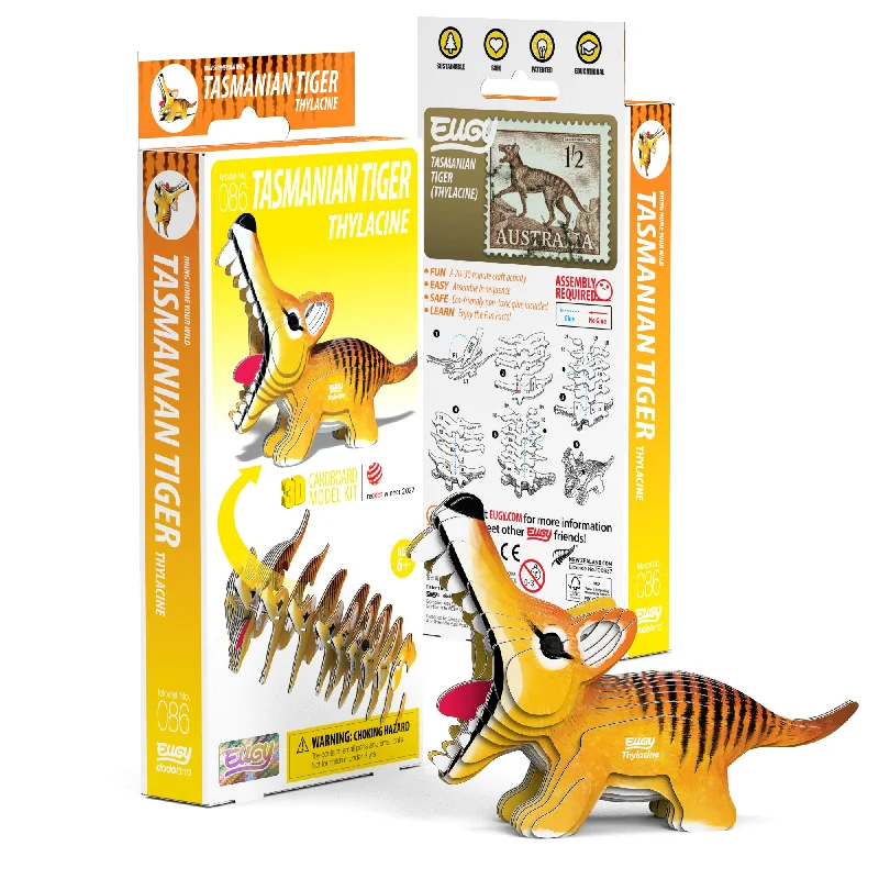 Puzzle - based art therapy activities for emotional well - being​ EUGY Tasmanian Tiger 3D Puzzle