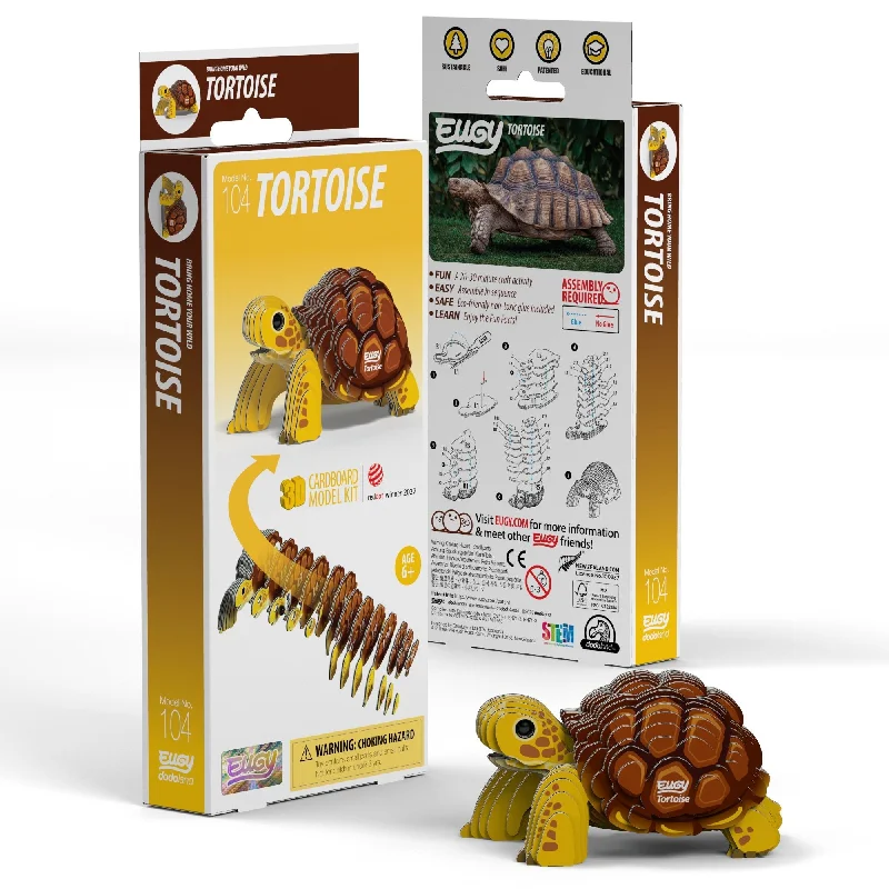 Puzzle - based storytelling activities for kids​ EUGY Tortoise 3D Puzzle