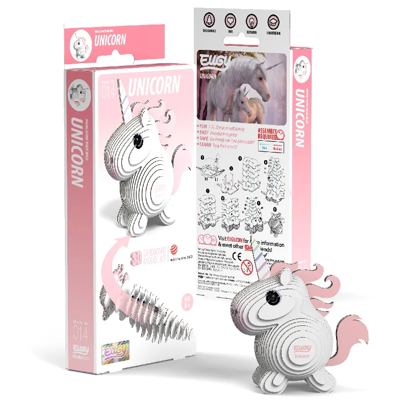 Puzzle books with multiple puzzle types​ EUGY Unicorn 3D Puzzle