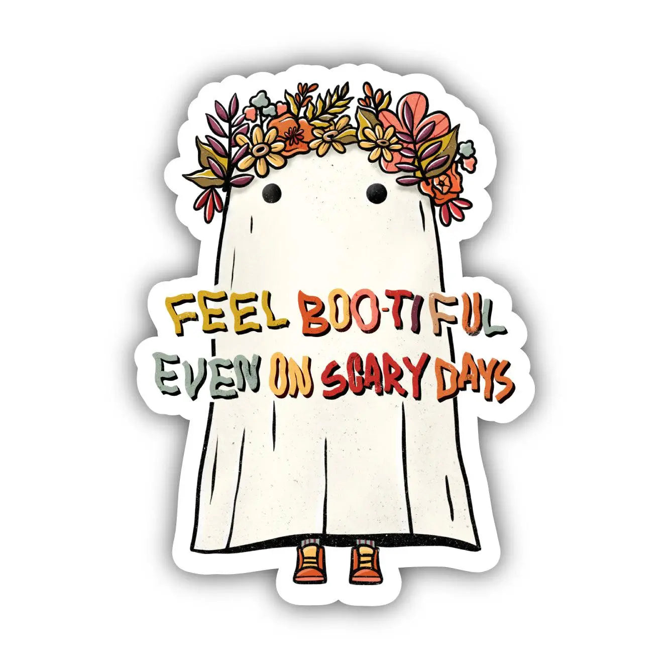 Plush toys for meteorologists with cloud - or rain - shaped features "Feel Bootiful Even On Scary Days" Autumn Ghost Sticker Plush toys for meteorologists with cloud - or rain - shaped features "Feel Bootiful Even On Scary Days" Autumn Ghost Sticker