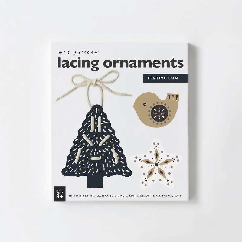 Puzzle - inspired home decor items like throw pillows​ Festive Fun Lacing Ornaments