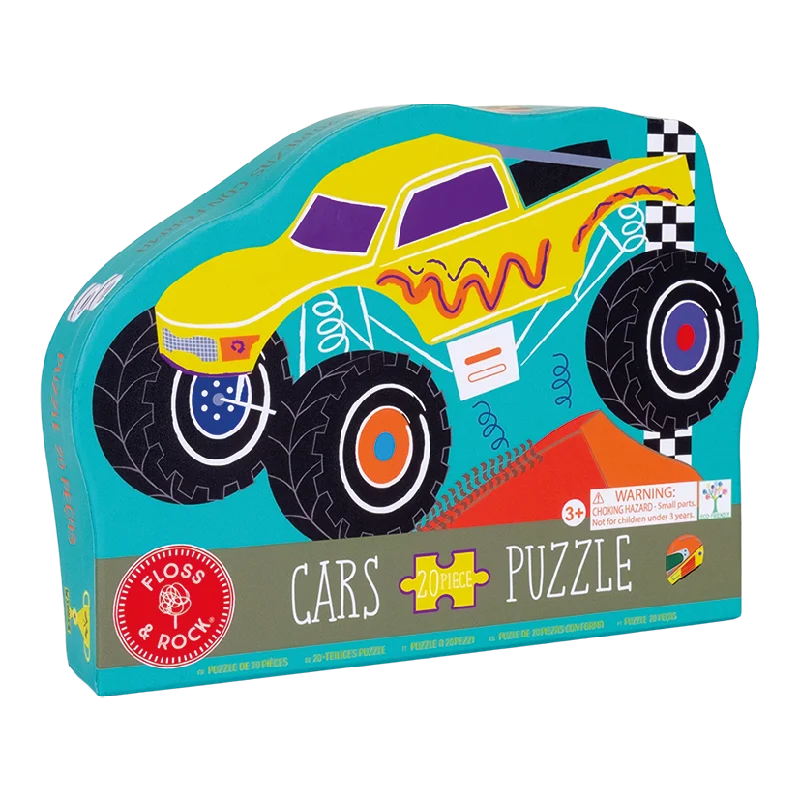 Puzzle - shaped ice cube trays for unique ice cubes​ Floss & Rock 20pc Jigsaw Puzzle- Car