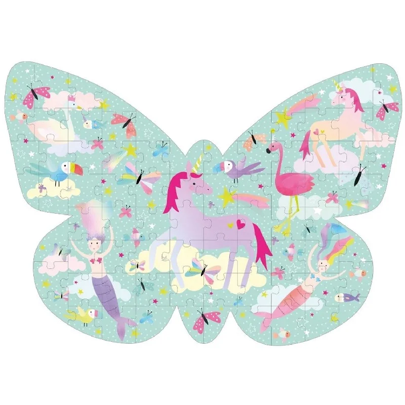 Puzzle gifts for birthday celebrations Floss & Rock Puslespil m. formet motiv & æske 80 brikker Fantasy Puzzle gifts for birthday celebrations Floss & Rock Puslespil m. formet motiv & æske 80 brikker Fantasy