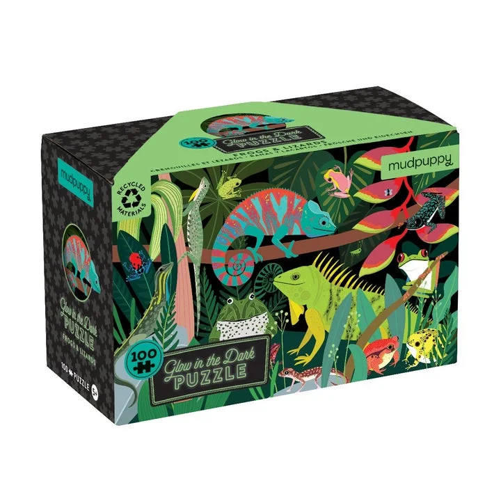 Puzzle - themed stickers for personalizing items Frogs & Lizards Glow In The Dark 100Pc Puzzle Puzzle - themed stickers for personalizing items Frogs & Lizards Glow In The Dark 100Pc Puzzle