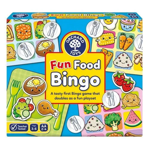 Multi - player cooperative puzzles for group activities FUN FOOD BINGO - ORCHARD GAMES Multi - player cooperative puzzles for group activities FUN FOOD BINGO - ORCHARD GAMES