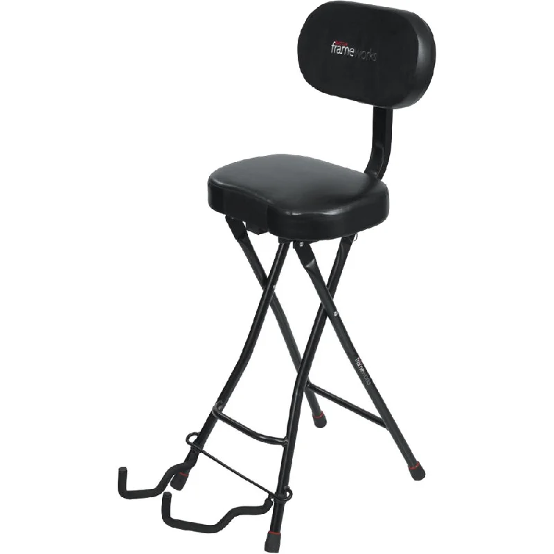 Gibson acoustic guitars for warm, rich acoustic sounds Gator Frameworks Guitar Performance Seat & Single-Guitar Stand Combo Gibson acoustic guitars for warm, rich acoustic sounds Gator Frameworks Guitar Performance Seat & Single-Guitar Stand Combo