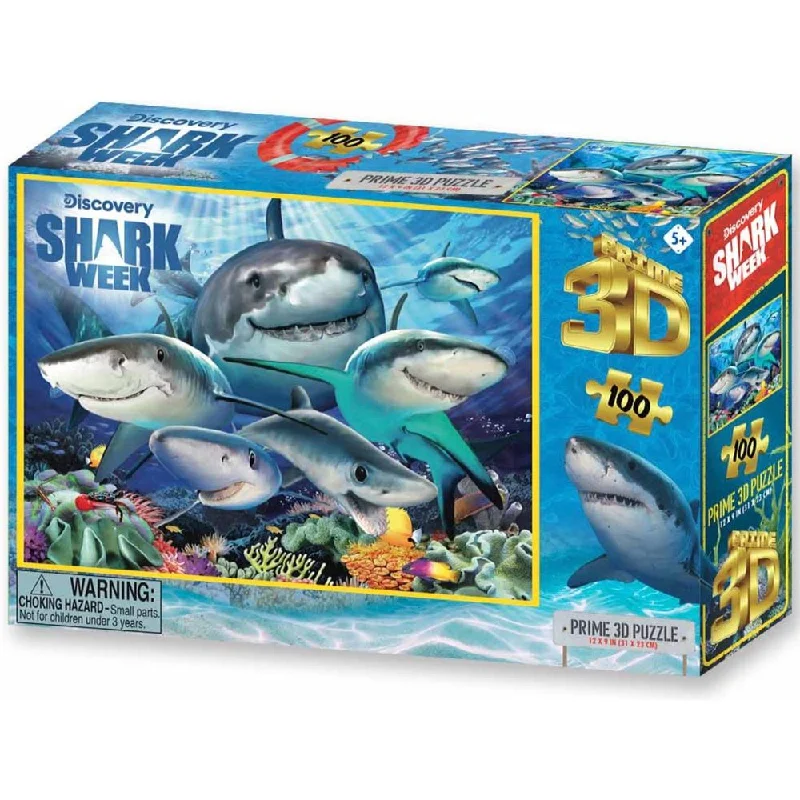 Puzzle - inspired woodwork pieces for furniture​ Shark Selfie  Shark Week Howard Robinson 3D Puzzle
