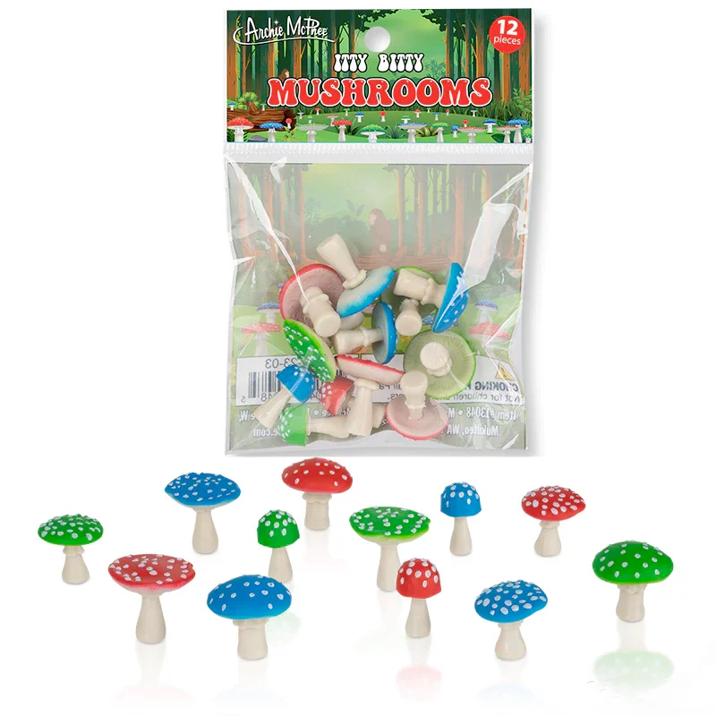 Puzzle - inspired home decor items like throw pillows​ Itty Bitty Mushrooms - 12pcs