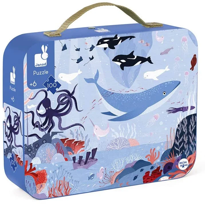 Puzzle boxes with secret compartments Janod Arctic Ocean Floor 100Pc Suitcase Puzzle Puzzle boxes with secret compartments Janod Arctic Ocean Floor 100Pc Suitcase Puzzle