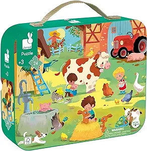 Puzzle - solving apps with hints and solutions​ Janod Day at the Farm 24pc Suitcase Puzzle