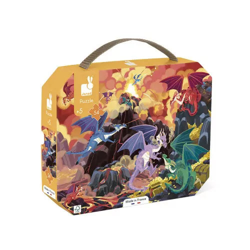 Puzzle boxes with secret compartments​ Janod Fiery Dragons 54Pc Suitcase Puzzle