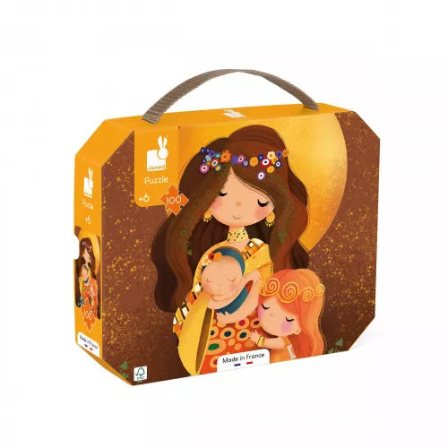 Puzzle - inspired tattoos for puzzle enthusiasts​ Janod Inspired by Klimt 100Pc Suitcase Puzzle