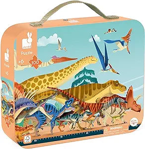 Puzzle - shaped bath bombs for a unique bathing experience​ Janod Panoramic Dino 100Pc Suitcase Puzzle