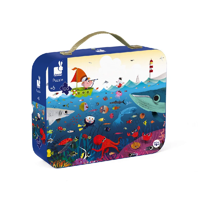 3D puzzles with intricate building elements Janod Underwater World 100Pc Suitcase Puzzle 3D puzzles with intricate building elements Janod Underwater World 100Pc Suitcase Puzzle