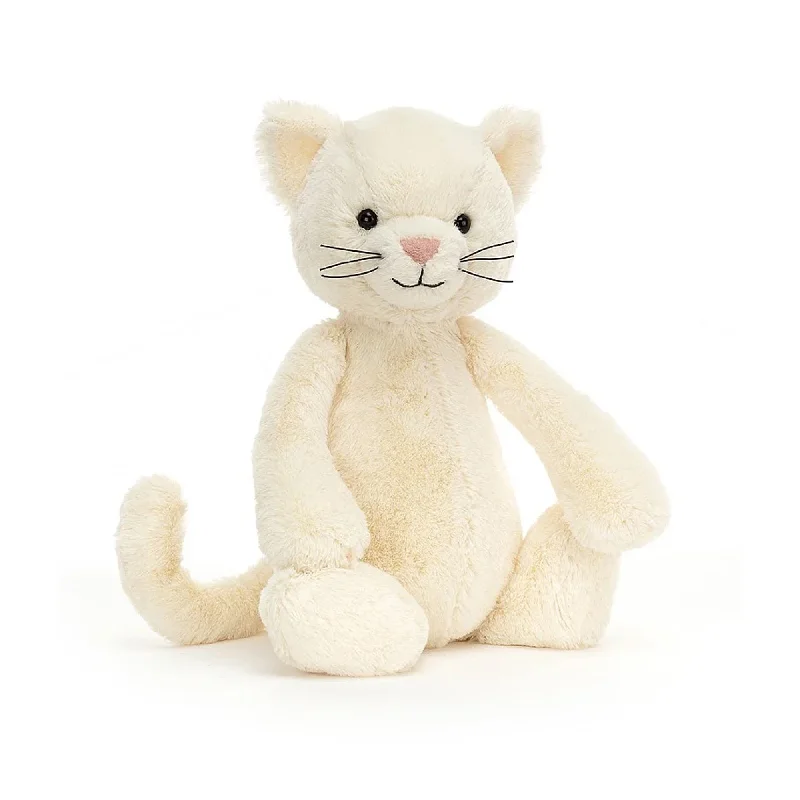 Plush toys with sensory - friendly textures JELLYCAT Bashful Cream Kitten - Original Plush toys with sensory - friendly textures JELLYCAT Bashful Cream Kitten - Original