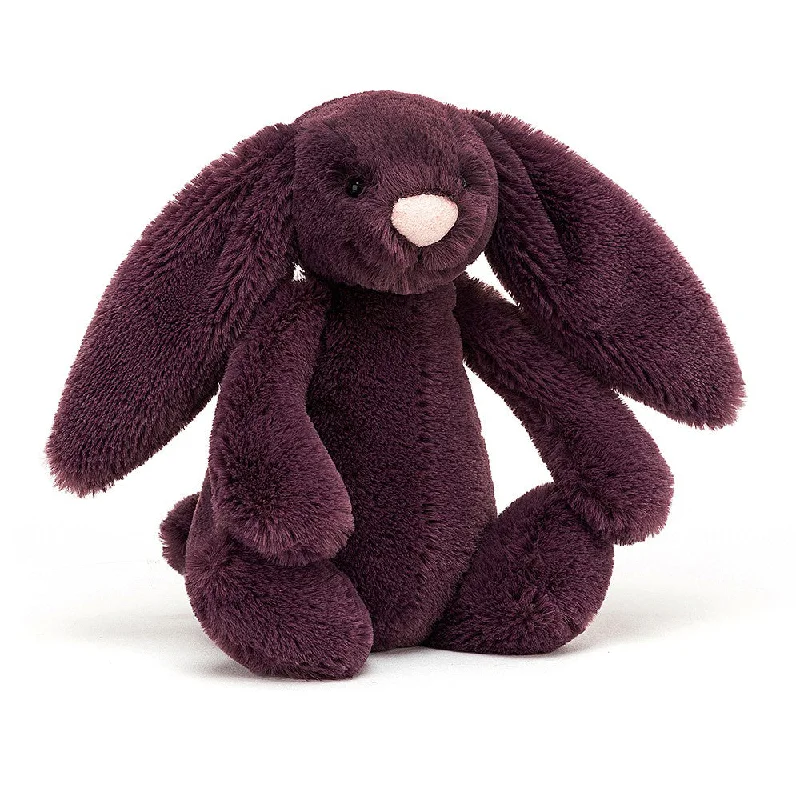 Travel - friendly plush toys that are compact and lightweight Jellycat Bashful Plum Bunny - Personalisation Available Travel - friendly plush toys that are compact and lightweight Jellycat Bashful Plum Bunny - Personalisation Available