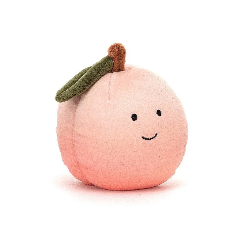 Plush toys with sensory - friendly textures​ Jellycat Fabulous Fruit Peach