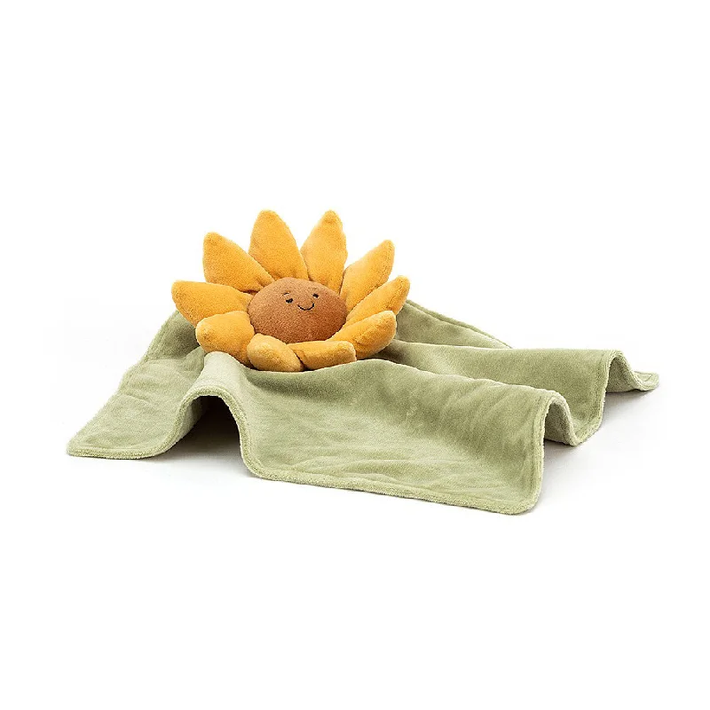 Plush toys for tea lovers with teapot or teacup designs​ Jellycat Fleury Sunflower Soother - Personalisation Available