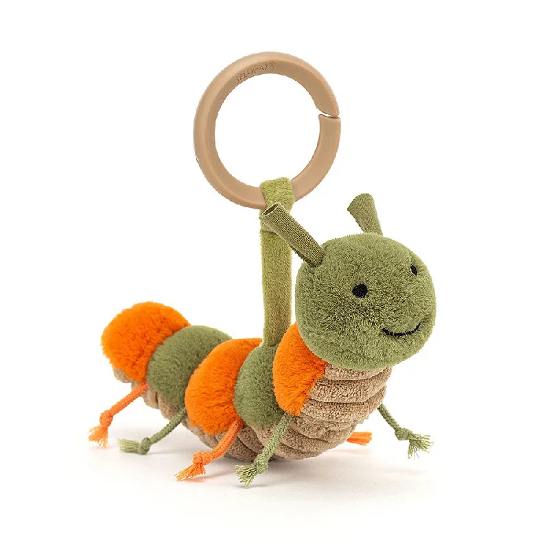 Giant - sized plush toys for huggable companions​ Jellycat Little Christopher Caterpillar Rattle