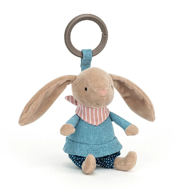 Under - the - sea plush toys with glow - in - the - dark features​ Jellycat Little Rambler Bunny Rattle