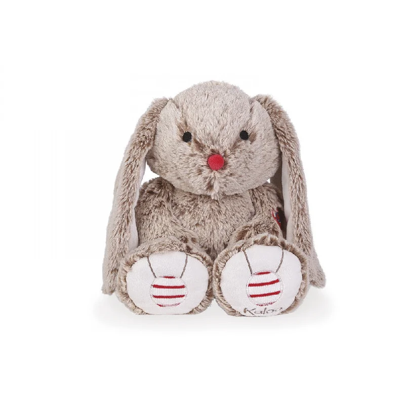 Plush toys for art lovers with artistic patterns​ Kaloo Medium Rabbit Sandy Beige Leo