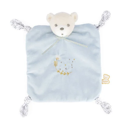 Baby - safe plush toys for newborns​ KALOO Perle Bear Doudou Blue