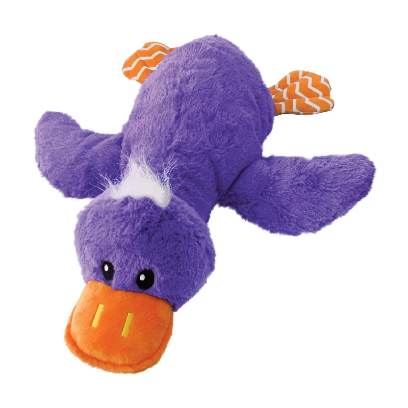 Plush toys for farmers with tractor - or hay - bale - shaped accents​ KONG Comfort Jumbo Ducks, Assorted XLarge